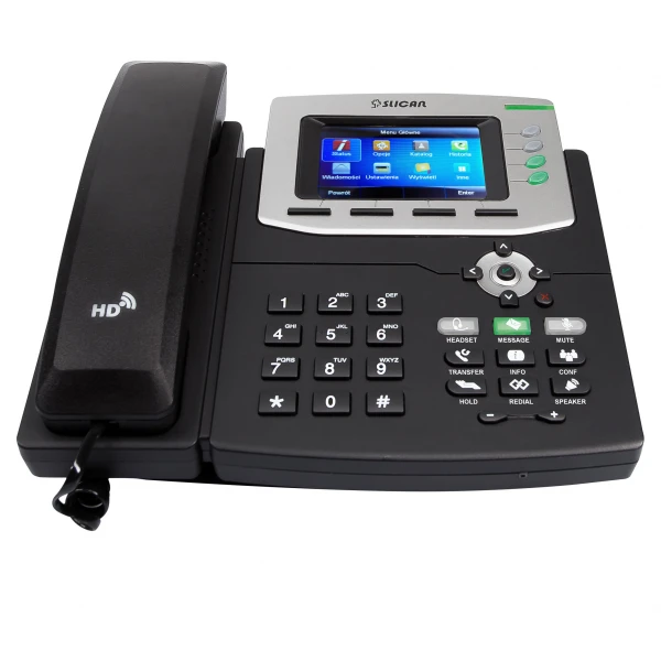Telefon VoIP SLICAN VPS-840P IP SIP HD wyświetlacz LCD, głośnomówiący
