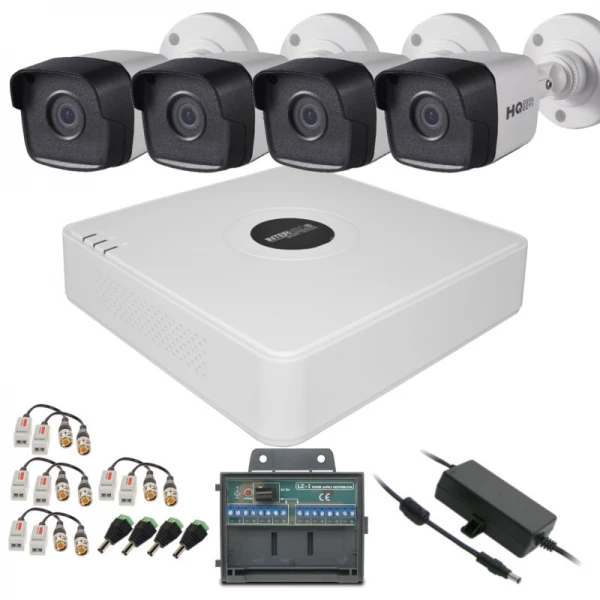 Zestaw do monitoringu 4 kamery 5Mpx + Rejestrator + akcesoria